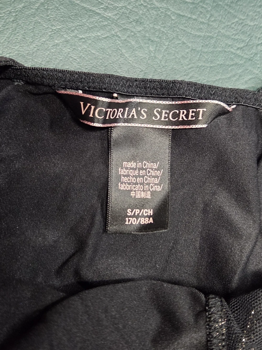**Victoria's Secret Black Bodysuit with Golden Shimmer Color.** - Picture 5 of 7